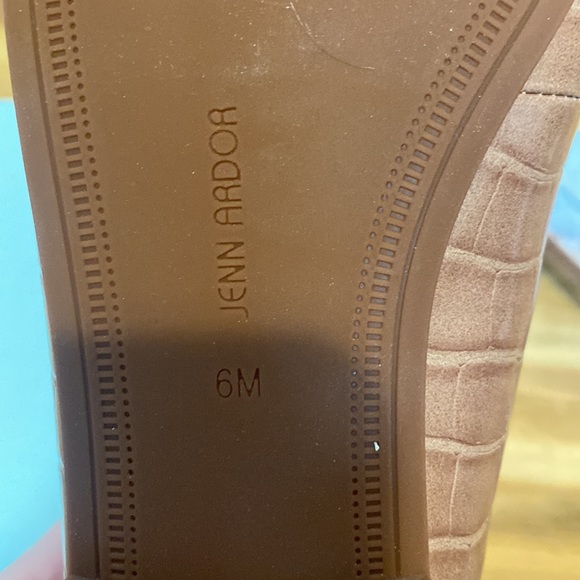 NWT Jenn Ardor Penny Loafers in Tan Crocodile Faux Leather - Picture 11 of 13